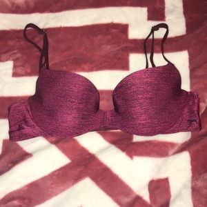 Maroon Marled Light Lift Campus Bra